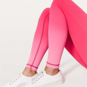 LIKE NEW LULULEMON RARE OMBRÉ Leggings